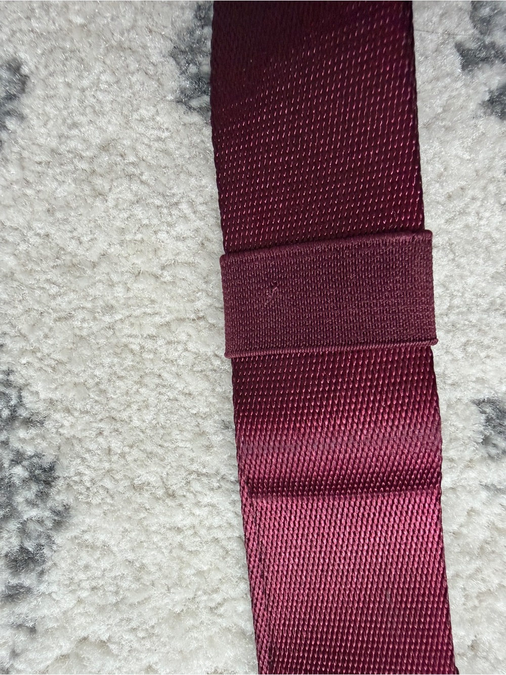 Lululemon Limited Edition Velour Quilted Burgundy Belt Bag with Gold Accent - Picture 13 of 13